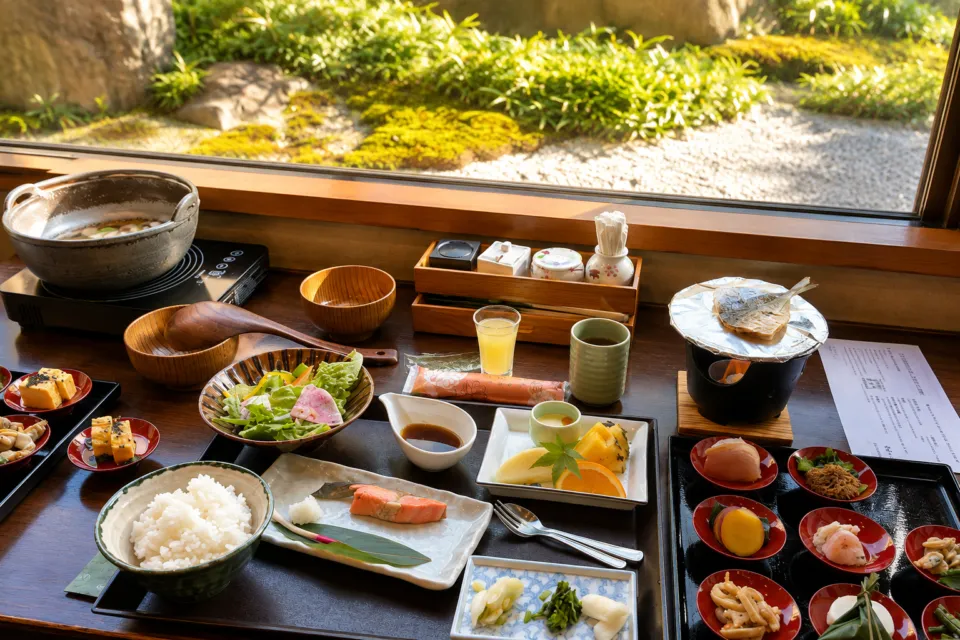 京都 嵐山温泉 花伝抄の和朝食
