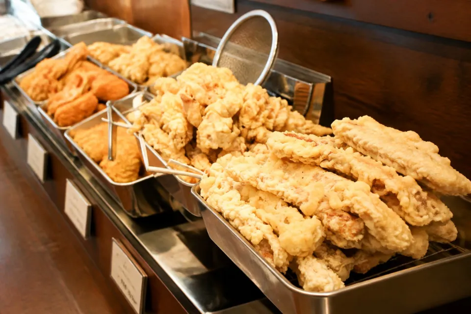 麺処 綿谷 丸亀店の天ぷら売り場