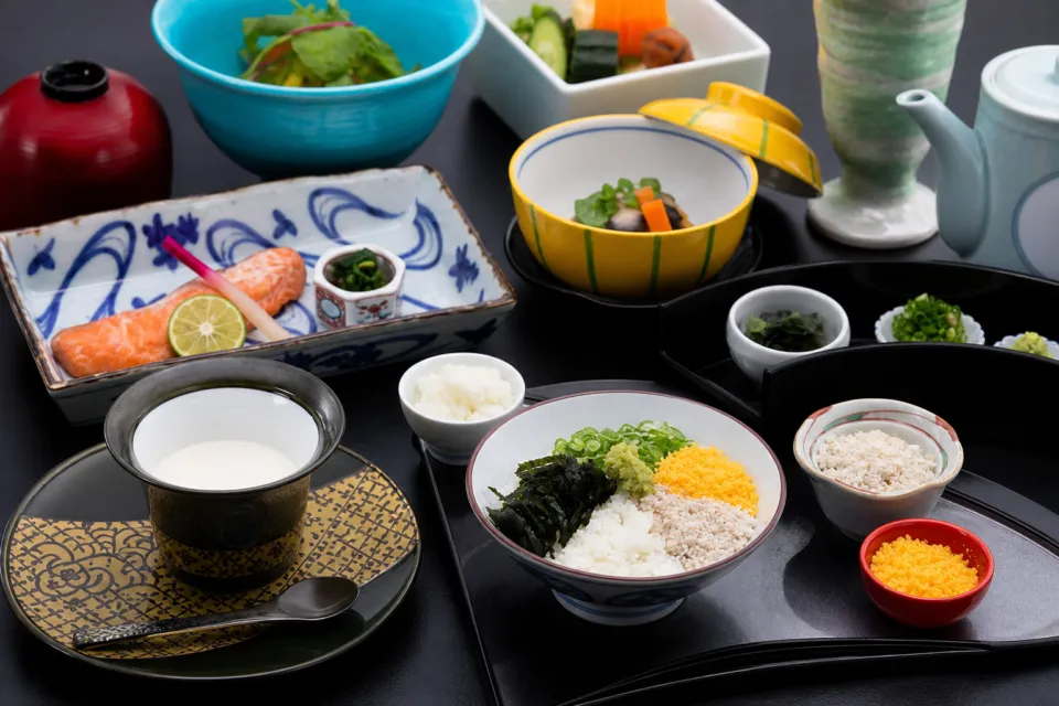 皆美館の朝食膳