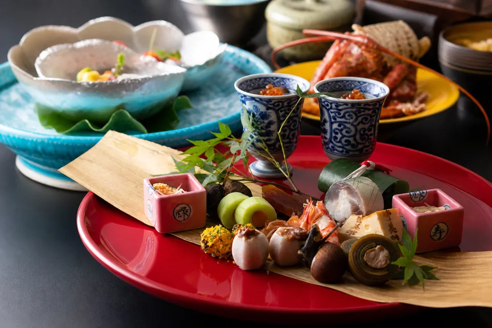 皆美館の季節の会席料理