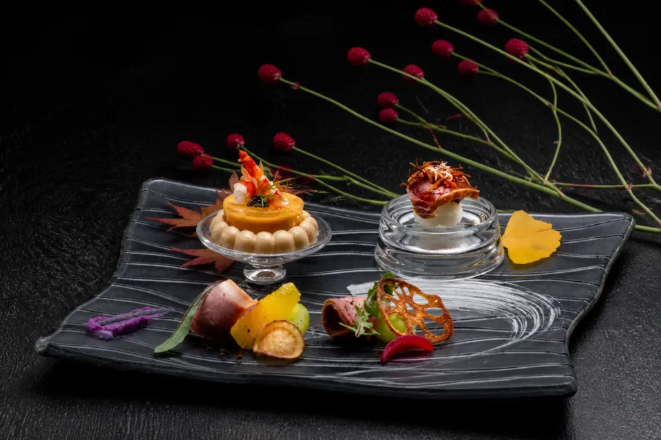 ステーキ懐石都 春日の季節のデザートプレート