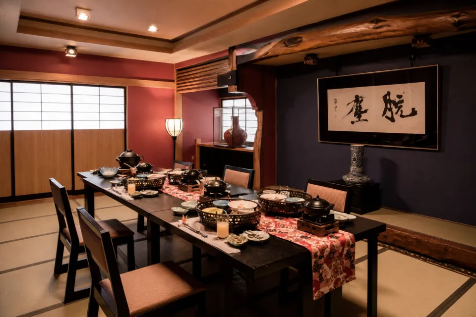 深山荘 高見屋の宴会場「彗艶」