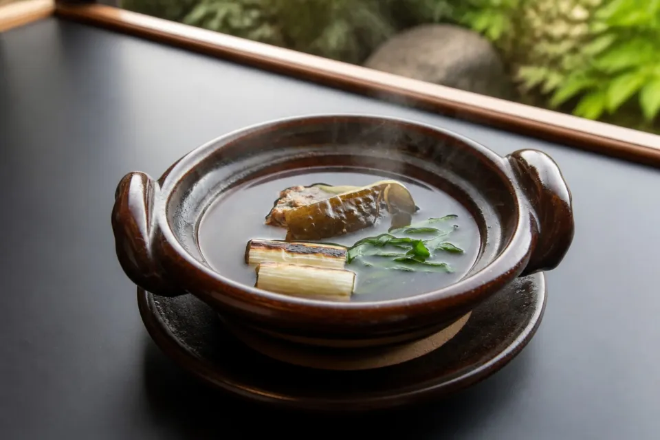 鍋茶屋の土鍋で供される温かい料理