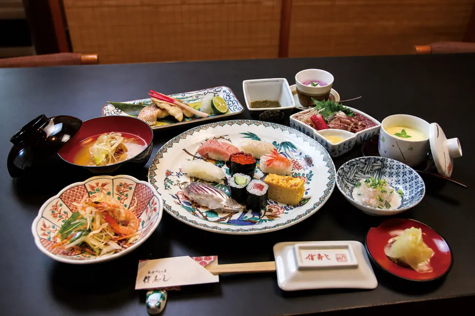 のぶ寿しの寿司御膳