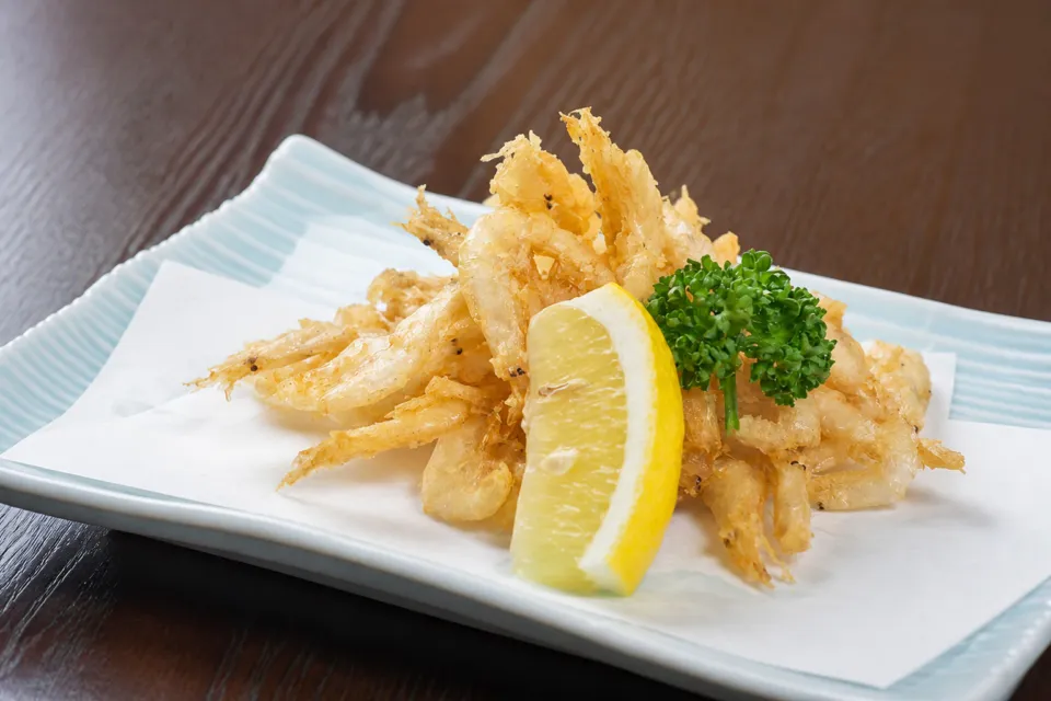 能登前寿司 千代ずしの白えびの唐揚げ