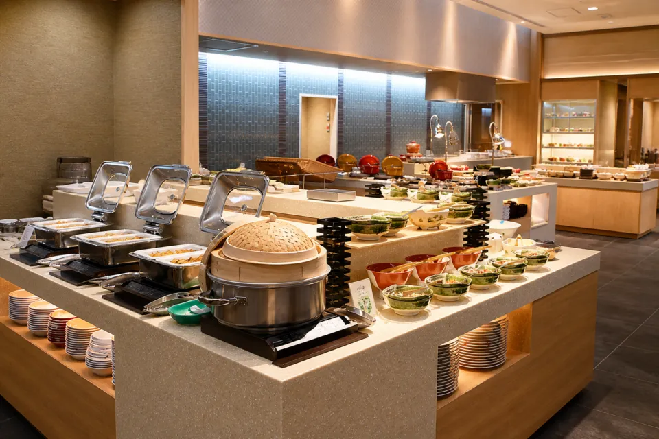 おごと温泉 湯元舘の朝食ビュッフェ