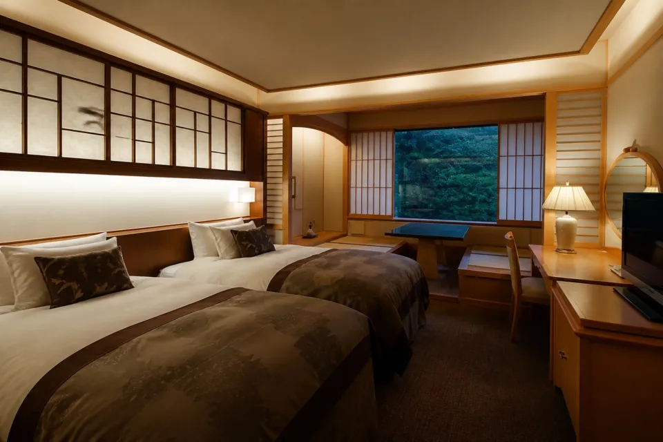大谷山荘の山側ツイン
