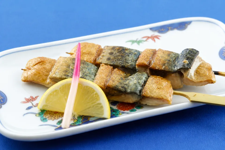 サバの駅のサバ串焼き
