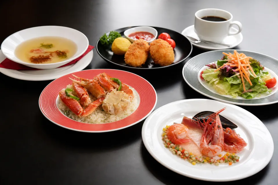 シーフードレストランメヒコ いわきフラミンゴ館の洋食コース