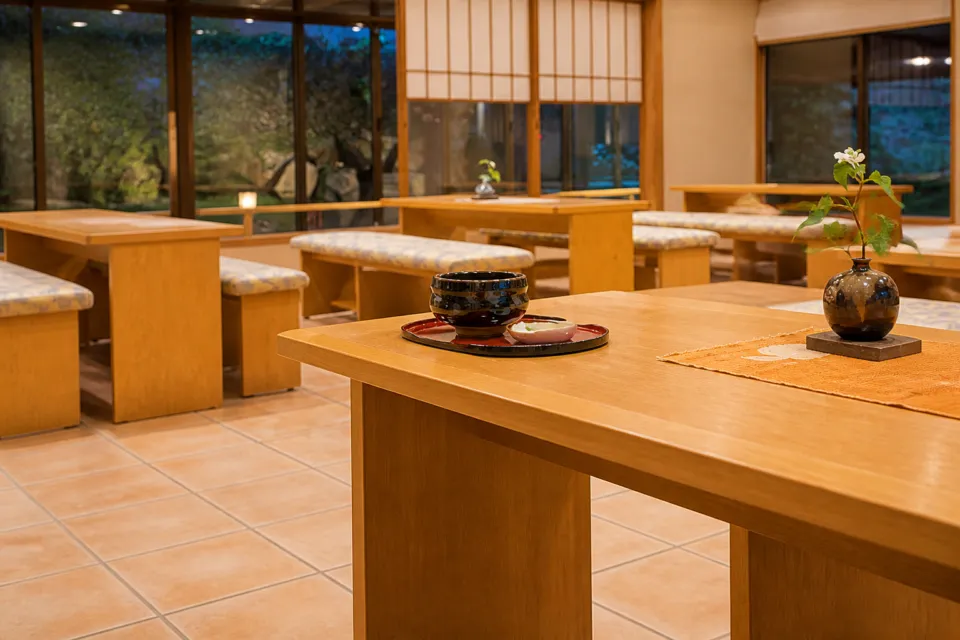 松泉閣 花月の立礼席 ほたる庵