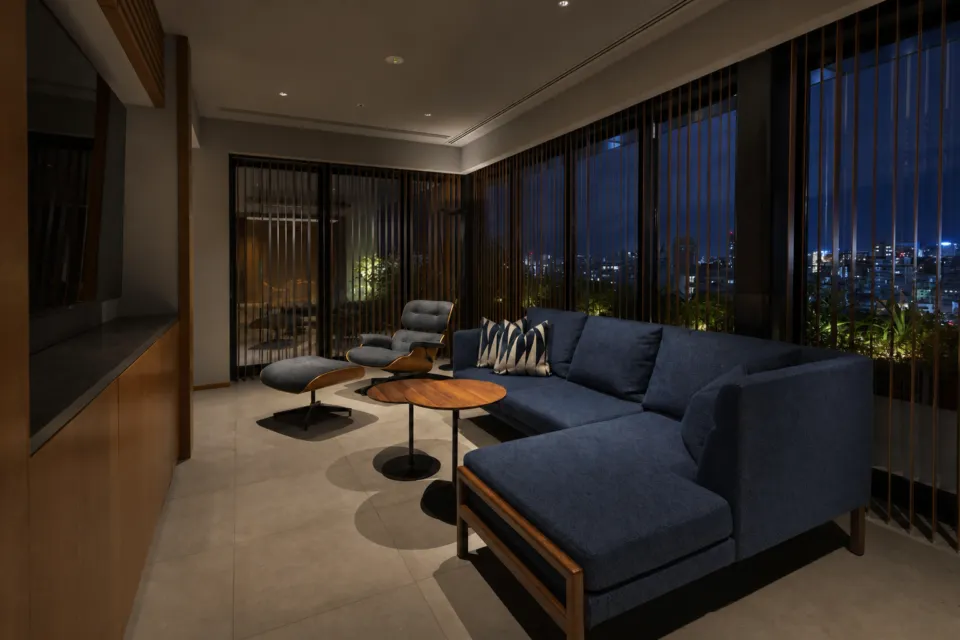 Southwest Grand Hotelのペントハウススイートリビング