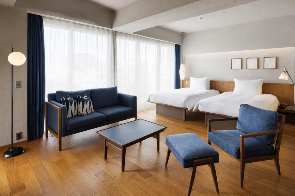 Southwest Grand Hotelのバルコニーツイン客室