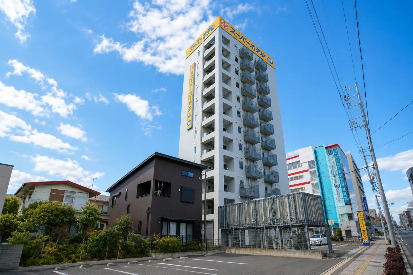 天然温泉 葵の湯 スーパーホテル岡崎の建物外観