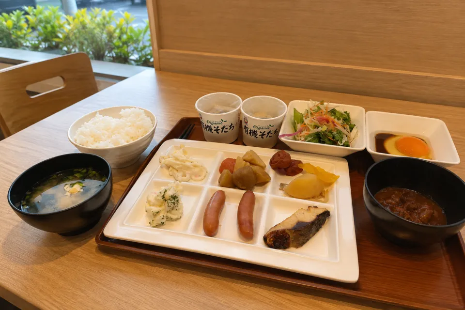 天然温泉 葵の湯 スーパーホテル岡崎の朝食ビュッフェ