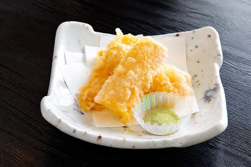 鮨処 あすか 新町店の嶽きみ天ぷら