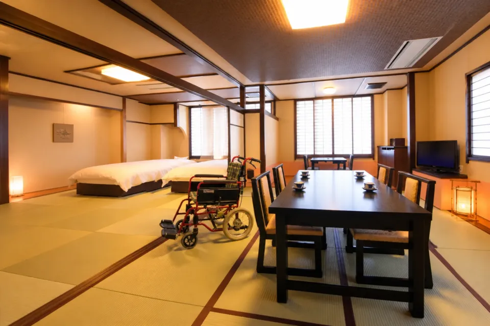鈴の宿 登府屋旅館のバリアフリー特別室 三軒長屋