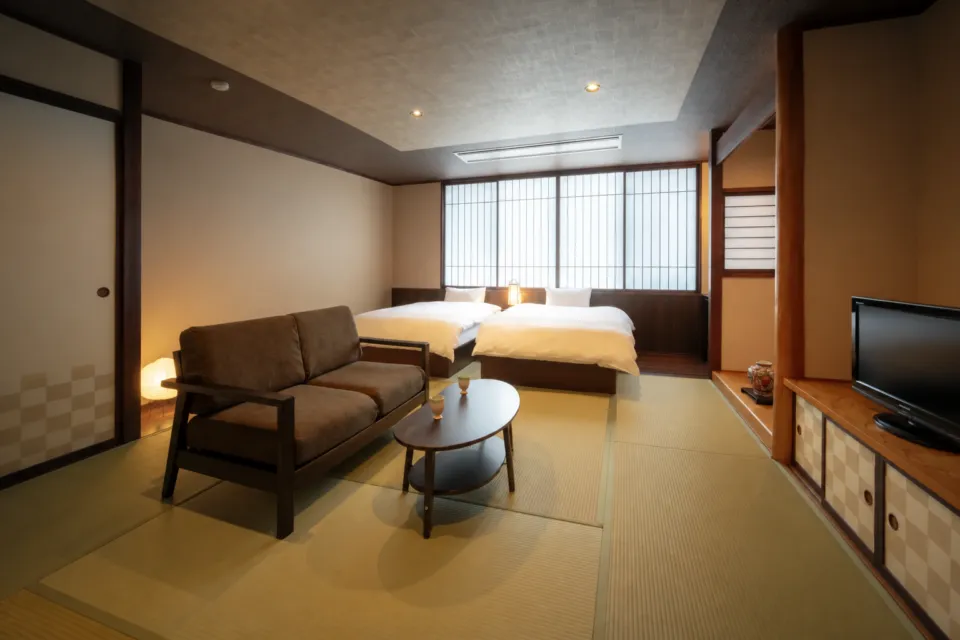 鈴の宿 登府屋旅館のバリアフリーツイン 時そば