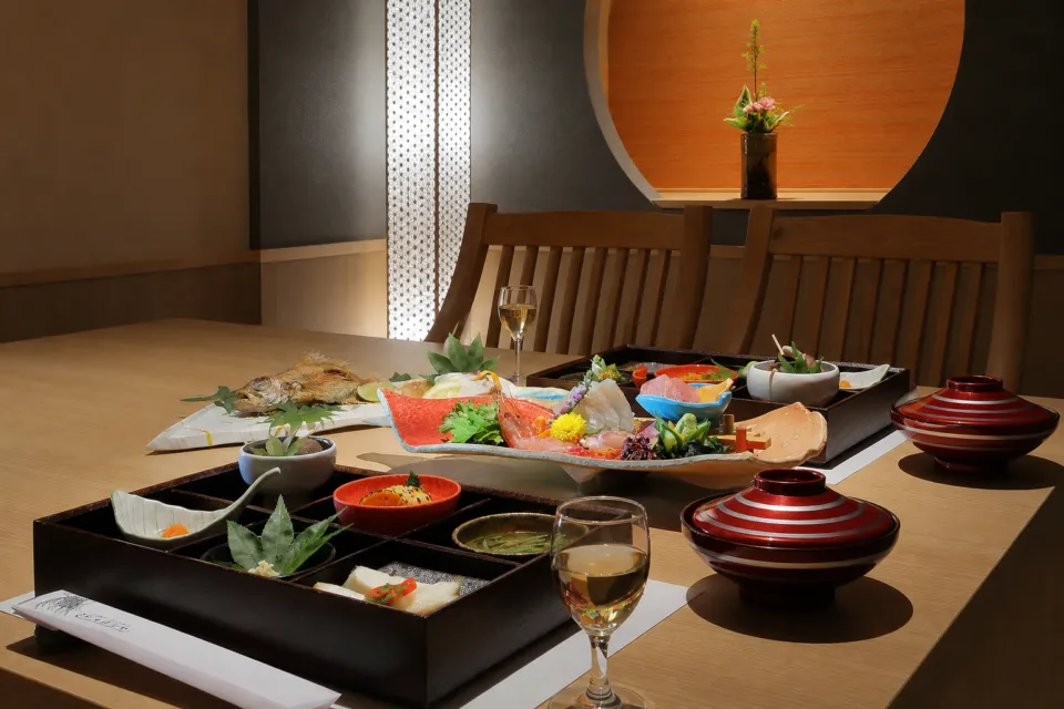 たちばなやの魚介を中心とした季節会席