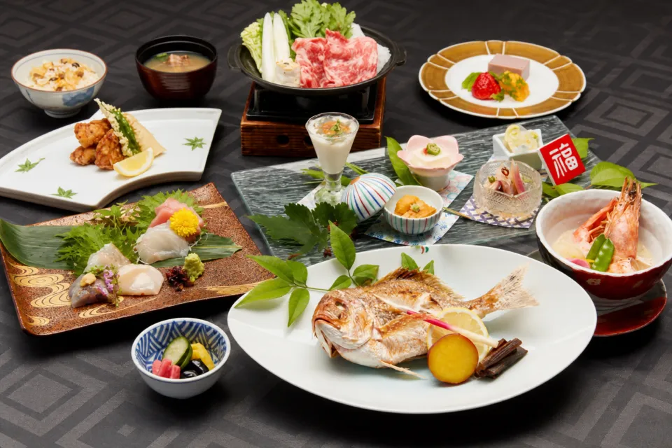 宝家の季節の会席料理