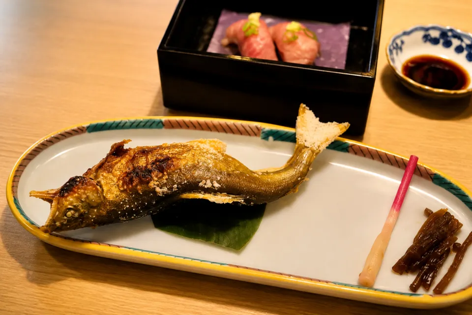 高山グリーンホテルの焼き魚料理