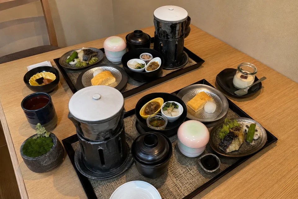 THE THOUSAND KYOTOの和食の朝食セット