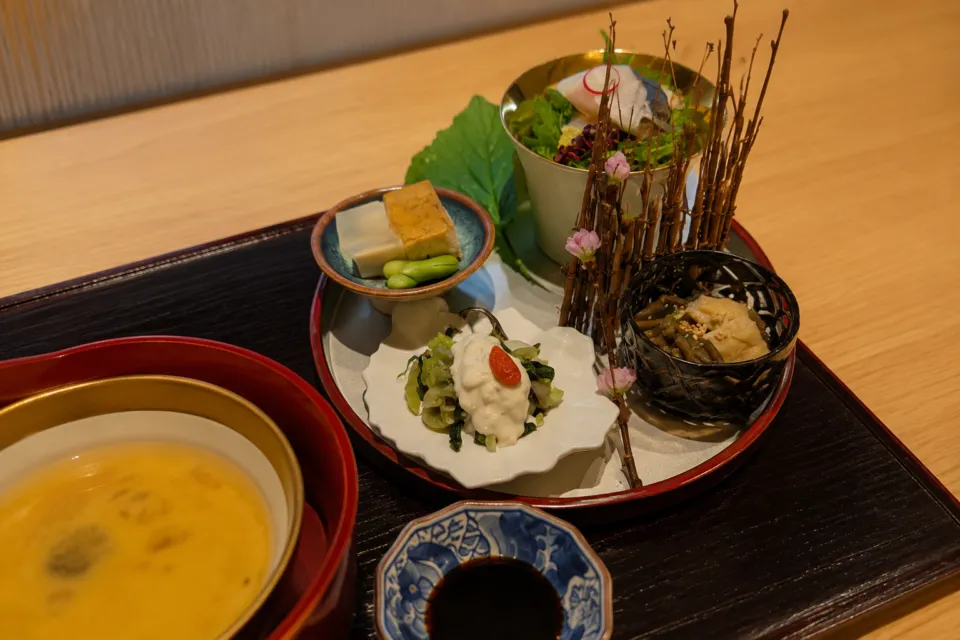 THE THOUSAND KYOTOの和食料理の盛り合わせ