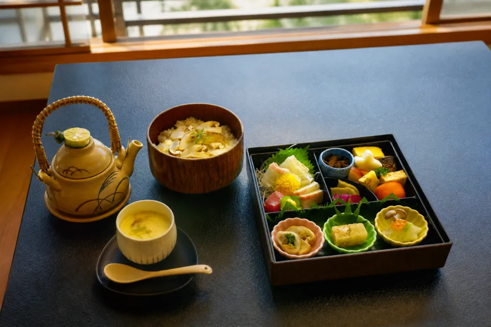得月楼の松茸膳