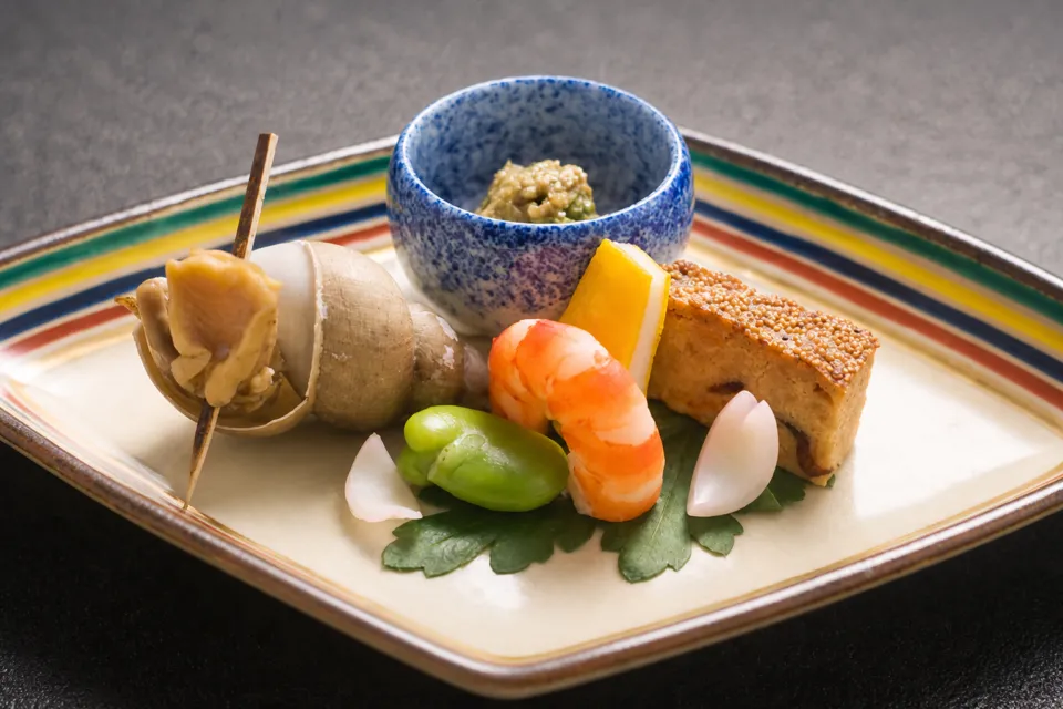 つば甚の昼会席を構成する一皿