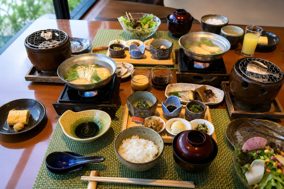 海のしょうげつの和食の食事