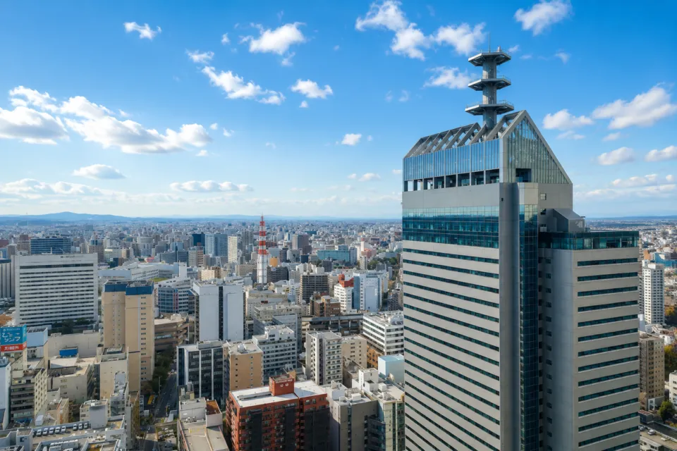ウェスティンホテル仙台の市街地の眺め