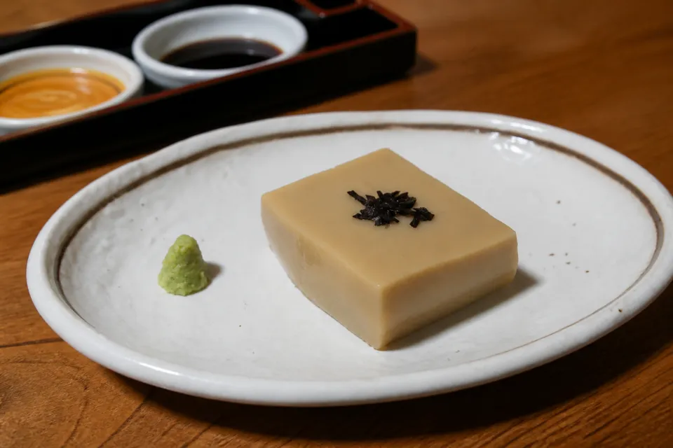 湯どうふ 竹むらの胡麻豆腐