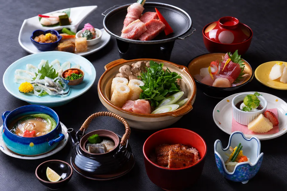 秋田温泉さとみの季節の会席料理