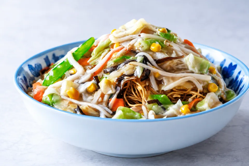 ANAクラウンプラザホテル長崎グラバーヒルの朝食の皿うどん