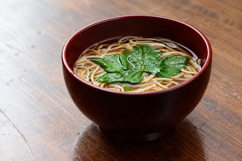 有馬 土山人のかけ蕎麦