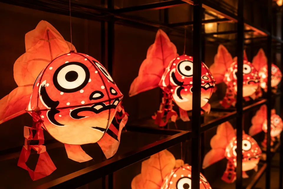 アートホテル青森の金魚ねぶた展示