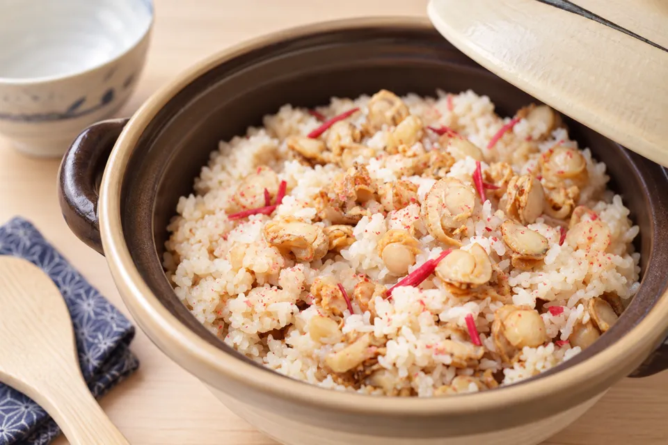 アートホテル弘前シティの帆立とりんごの炊き込みご飯
