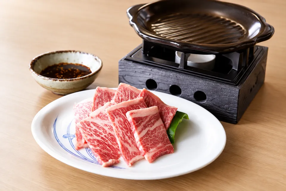 あそ路のあか牛陶板焼き
