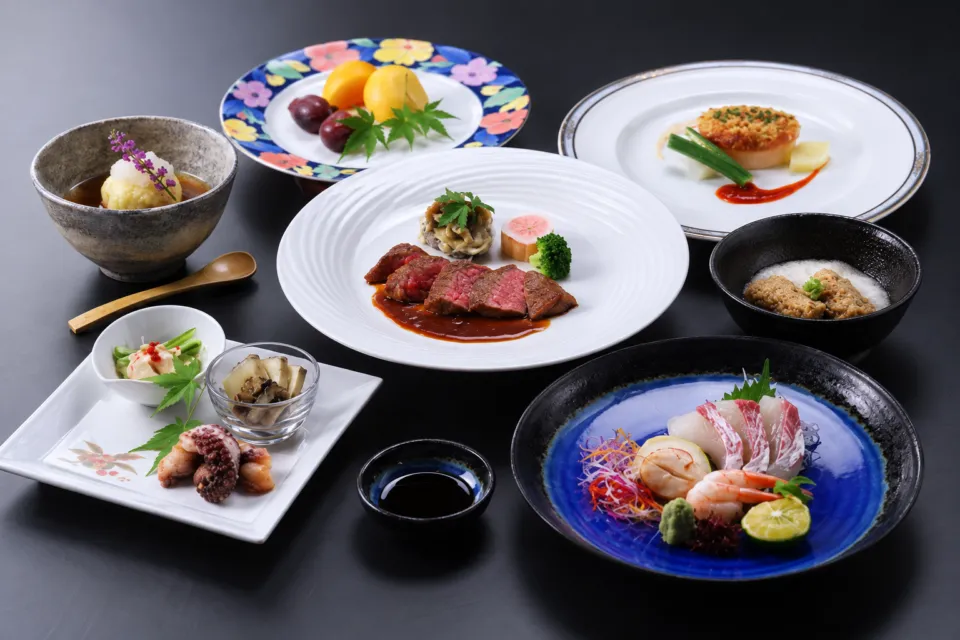 淡路ごちそう館 御食国の宴会料理の盛り合わせ