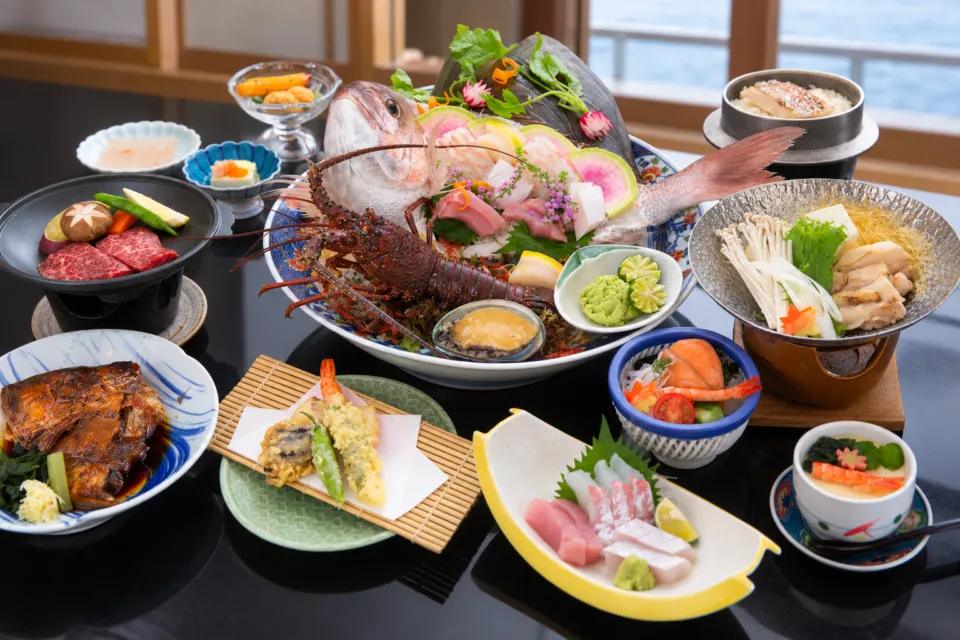 ベイリゾートホテル鳴門海月の阿波牛を含む会席料理