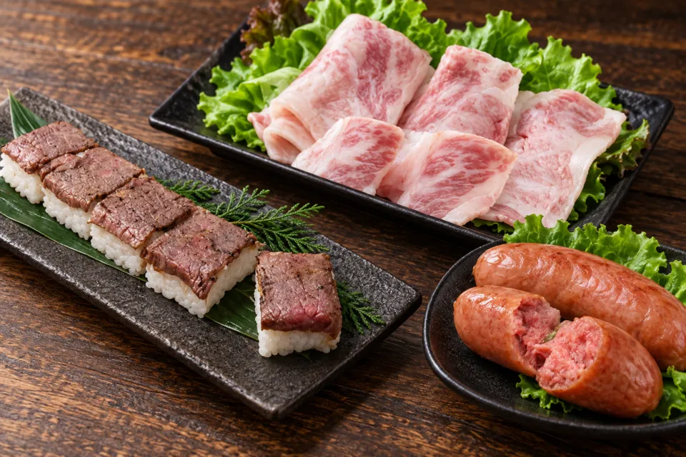 美食や やま信の村上牛オリジナル商品