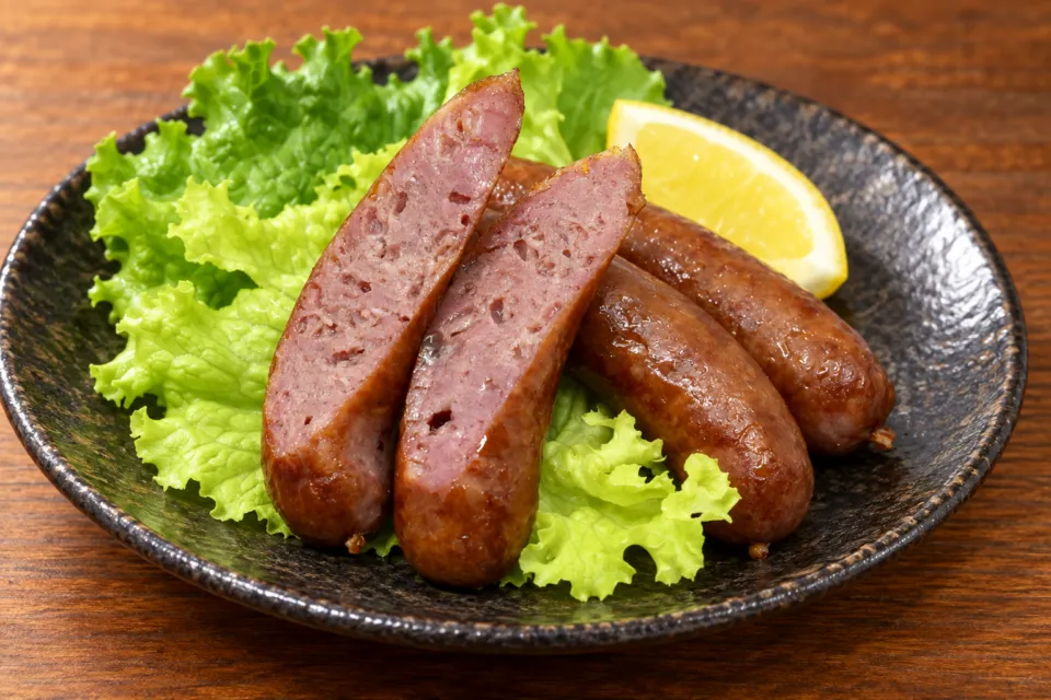 美食や やま信の村上牛ウインナー
