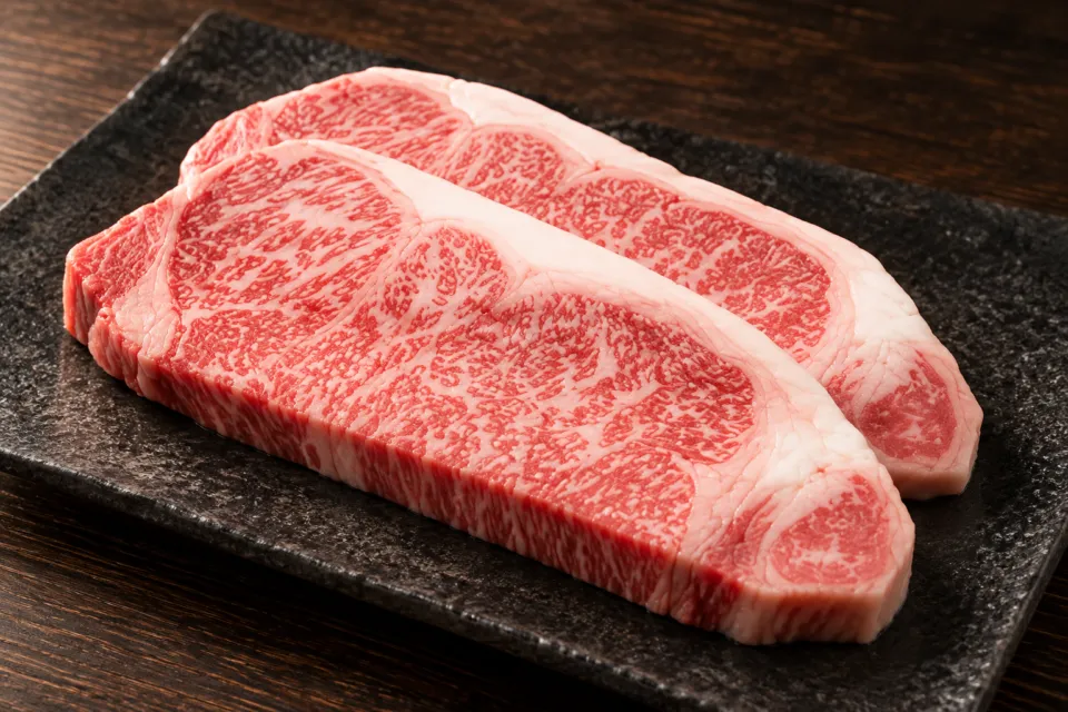 美食や やま信の厚切り村上牛サーロイン