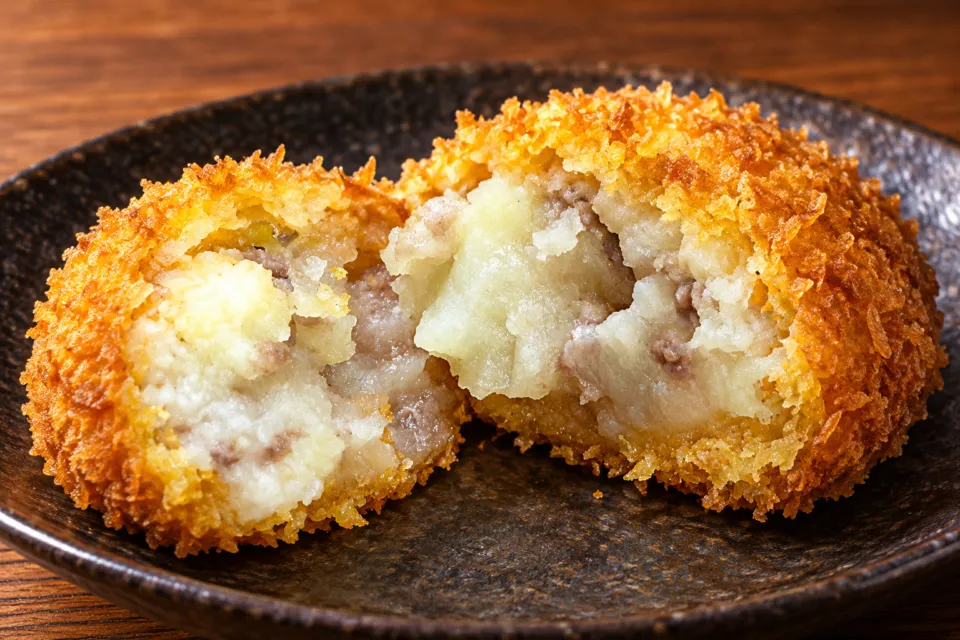 美食や やま信の村上牛コロッケ