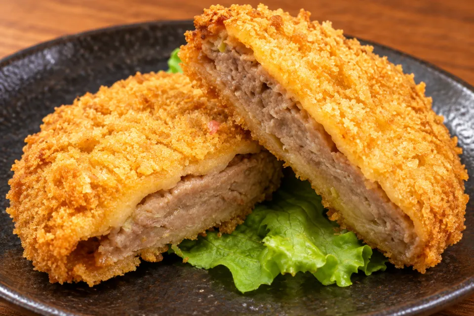 美食や やま信の村上牛メンチカツ
