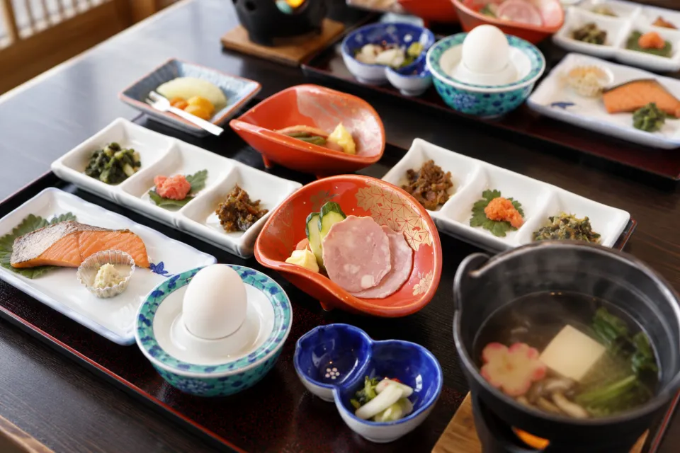 望川館の和定食の朝食