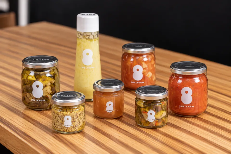 CAFE LA RUCHEの瓶詰め商品