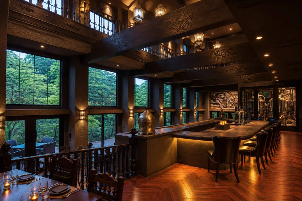 CARVAAN Brewery & Restaurantのバーカウンター