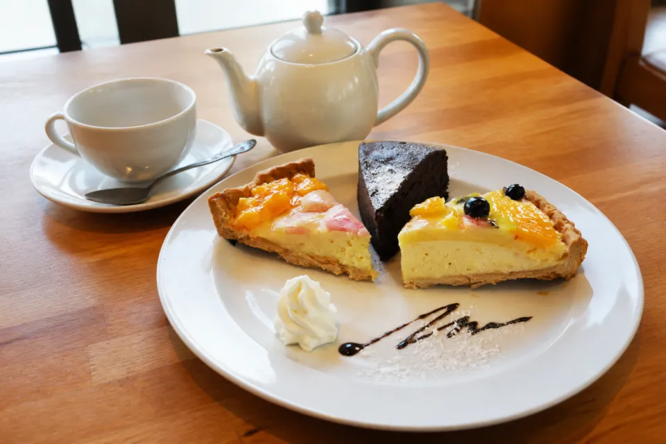 クレイトンハウス大島店のケーキセット