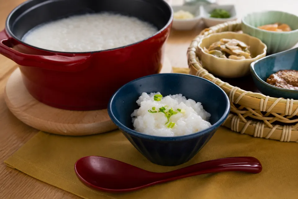 ダイワロイネットホテル岡山駅前の朝食の中華粥