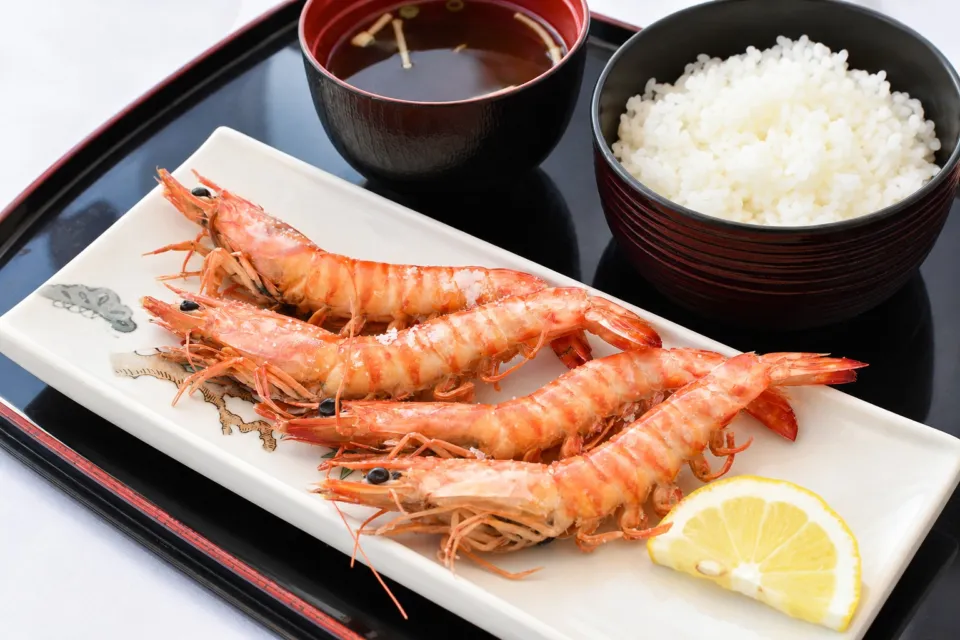 海老の宮川 亀川店の海老塩焼き定食